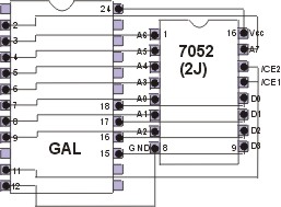 PROM to GAL wiring for 2j